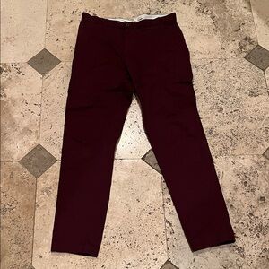 Club Monaco Deep Red Chinos